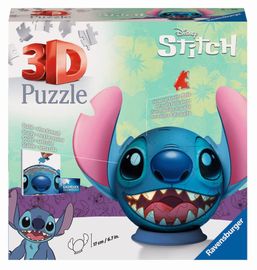 RAVENSBURGER - Puzzle-Ball Disney: Stitch cu urechi 72 părți