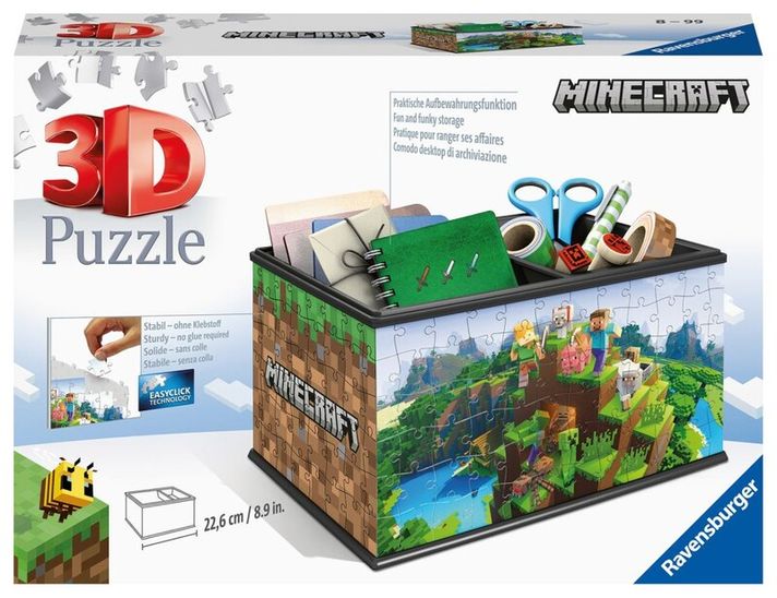 RAVENSBURGER - Cutie de depozitare Minecraft 216 piese