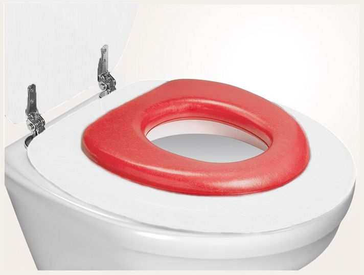 REER - WC scaun toaleta soft roșu