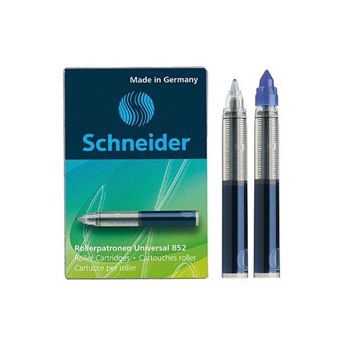 SCHNEIDER - Reîncărcare pentru roller pix Cartridge 852 0,6 mm/5 buc - Blue