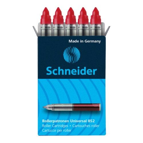 SCHNEIDER - Umplutură pentru rolleryCartridge 852 0,6 mm/5 buc - roșu