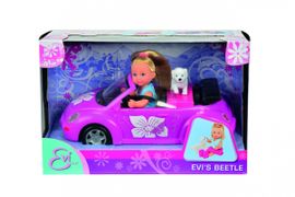 SIMBA - Păpușă Evička cu mașină New Beetle