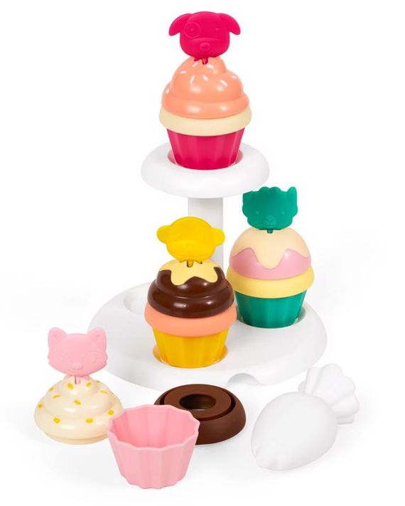 SKIP HOP - Cupcakes de stivuire Zoo cu culori schimbătoare 3y+