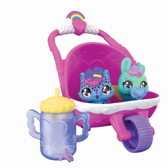 SPIN MASTER - Set de joacă Hatchimalittle Smoby cu cărucior pentru animale de companie