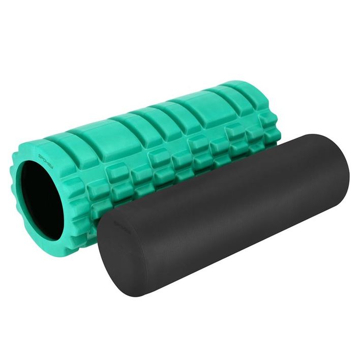 SPOKEY - MIX ROLL Rolă de masaj pentru fitness 2 în 1, 33 cm, verde