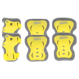 SPOKEY - SHIELD II - Set de 3 bucăți de protecții pentru copii, galben, mărimea L