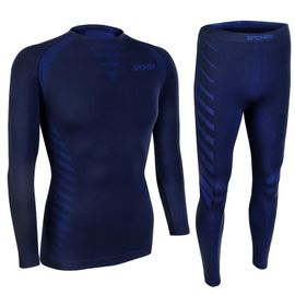 SPOKEY - WINDSTAR Set de lenjerie termică pentru bărbați - tricou și pantaloni scurți, mărimea M/L