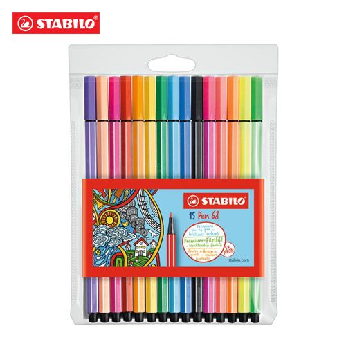 STABILO - Pen 68 markere, set de 10 + 5 buc. neon