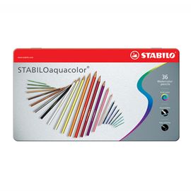 STABILO - Creioane aquacolor cutie metalică 36 buc.