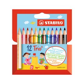 STABILO - STABILO Trio Triangular Crayons 12 bucăti mini