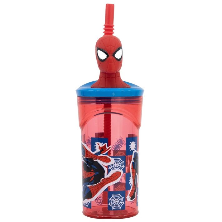STOR - Pahar din plastic 3D cu figurină Spiderman,  360ml, 74766