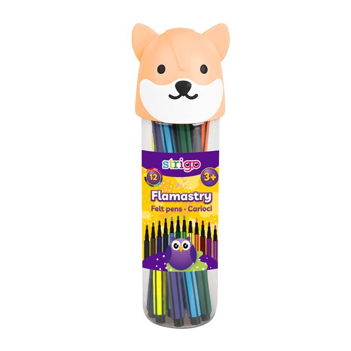 STRIGO - Markere colorate STRIGO 12 culori - Vulpe