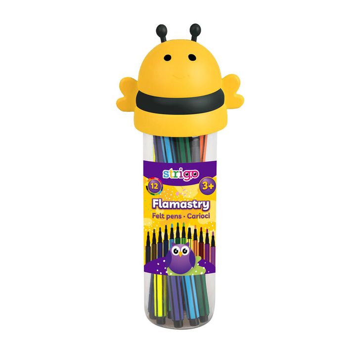 STRIGO - Markere colorate STRIGO 12 culori - Bee