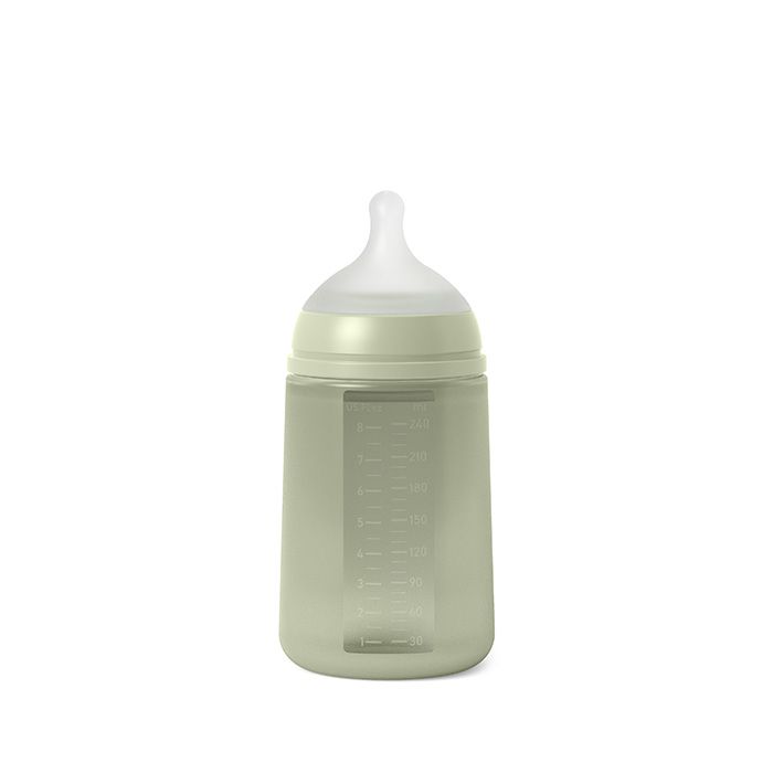 SUAVINEX - Biberon pentru bebeluși 240 ml M COLOUR ESSENCE- verde