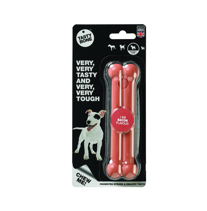 TASTY BONE - Os de nylon pentru câini de talie mică - Șuncă