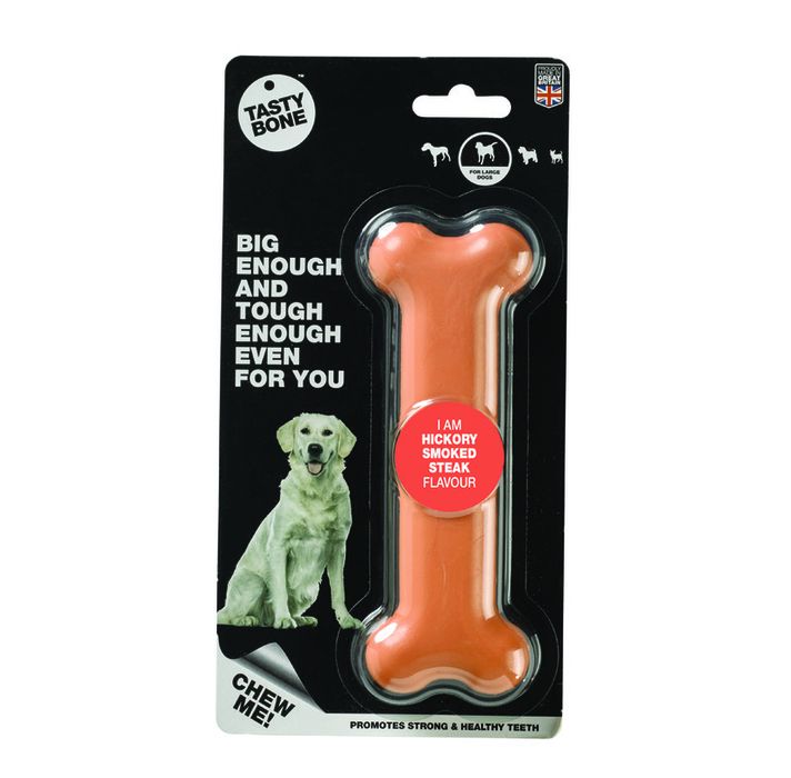 TASTY BONE - Cub de nailon pentru câini de talie mare - Friptură afumată cu hickory