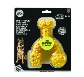 TASTY BONE - Trio cub din nylon pentru câini de talie mare - Pui