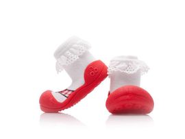 ATTIPAS - Pantofi Ballet AB01 Red XL mărimea 22,5, 126-135 mm