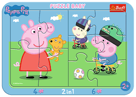 TREFL - Baby puzzle cu rama - Peppa Pig