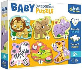 TREFL - Lovi?i puzzle-ul progresiv pentru copii - Safari