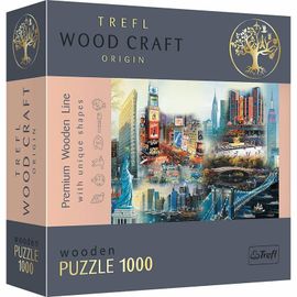 TREFL - Hit Wooden Puzzles 1000 - New York - colaj
