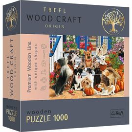 TREFL - Hit Wooden Puzzle 1000 - Prietenia câinilor