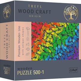 TREFL - Hit Wooden Puzzle 501 - Fluturi curcubeu