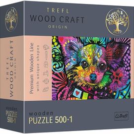 TREFL - Hit Wooden Puzzle 501 - Că?elu? colorat