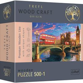 TREFL - Hit Wooden Puzzle 501 - Palatul Westminster, Big Ben, Londra