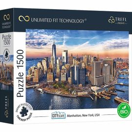 TREFL - Prime puzzle 1500 UFT - Peisaj urban: Manhattan, New York, SUA
