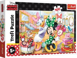 TREFL - Hit the 100 Minnie Puzzle la Disney Minnie Beauty Salon