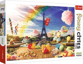 TREFL - Puzzle 1000 Crazy City - Parisul dulce
