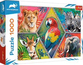 TREFL - Puzzle 1000 - Animale exotice