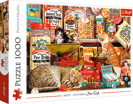 TREFL - Puzzle 1000 - Dulciuri pentru pisici