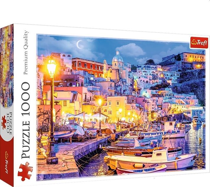 TREFL - Puzzle 1000 - Insula Procida noaptea, Italia