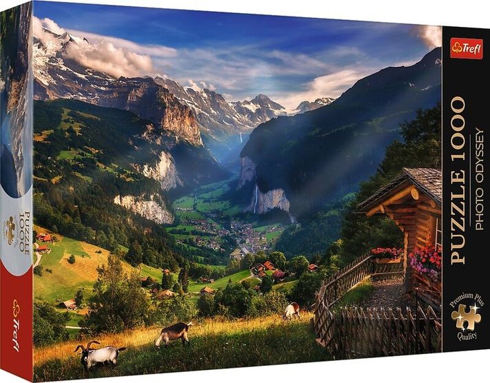 TREFL - Puzzle 1000 Premium Plus - Photo Odyssey: Lauterbrunnen Valley, Elveția