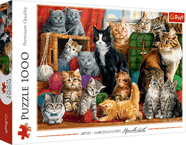 TREFL - Puzzle 1000 - Întâlnirea pisicilor