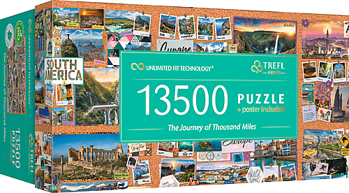 TREFL - Puzzle 13500 UFT - Călătorie de o mie de mile
