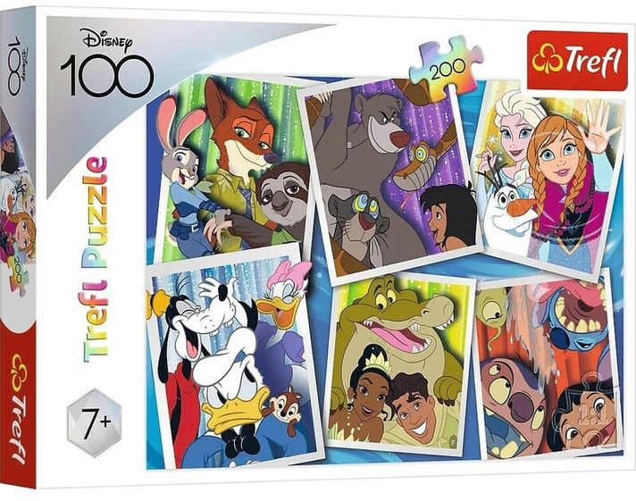 TREFL - Puzzle 200 - eroii Disney / Disney 100