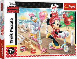 TREFL - Hit Puzzle 200 Minnie pe plajă / Disney Minnie