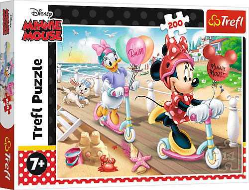TREFL - Hit Puzzle 200 Minnie pe plajă / Disney Minnie