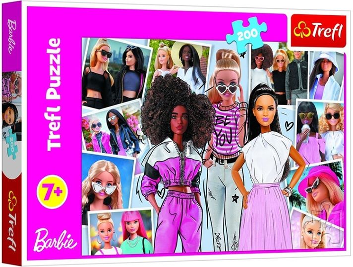 TREFL - Puzzle 200 - În lumea lui Barbie / Mattel, Barbie