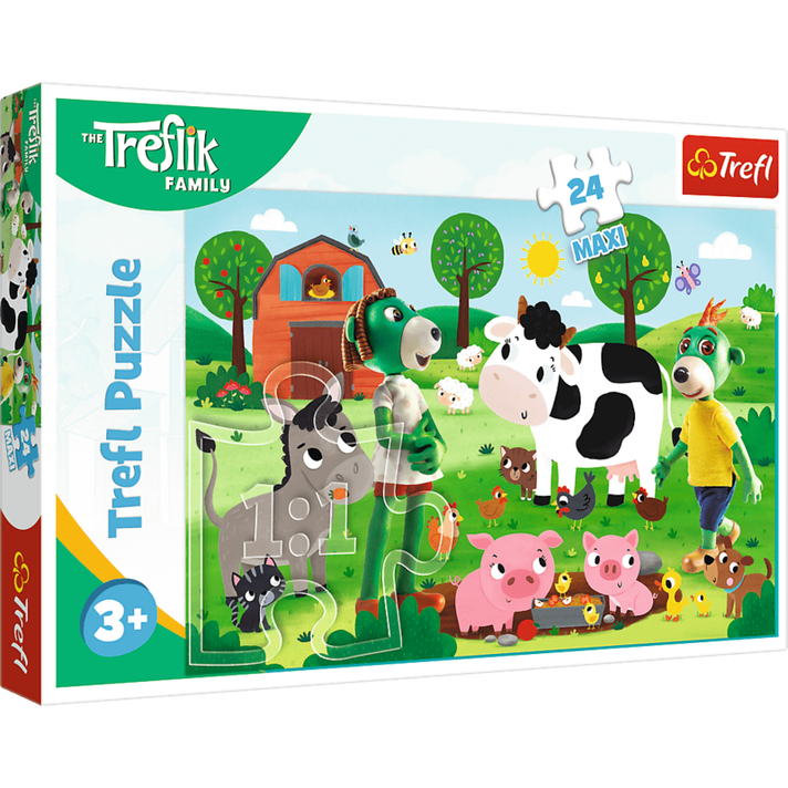 TREFL -  Puzzle 24 Maxi - Treflík Family / Studio Rodzina Treflików