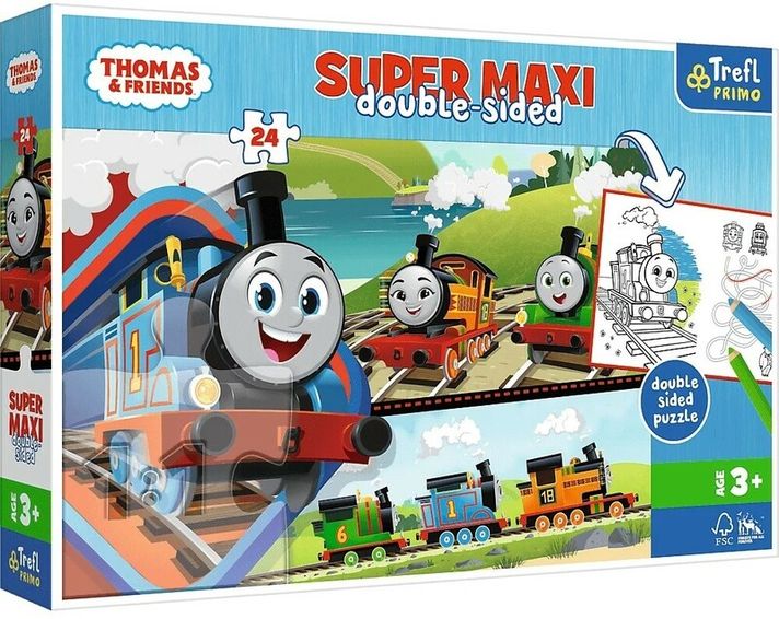 TREFL - Puzzle 24 SUPER MAXI - Tom și prietenii / Thomas și prietenii