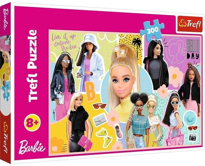 TREFL - Puzzle 300 - Barbie ta preferată / Mattel, Barbie