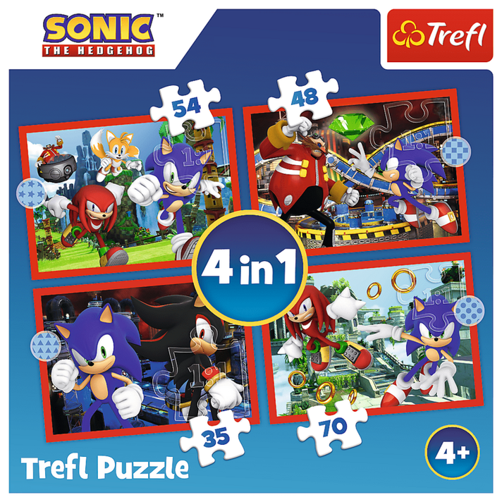TREFL - Puzzle 4v1 - Aventurile lui Sonic / SEGA Sonic The Hedgehog