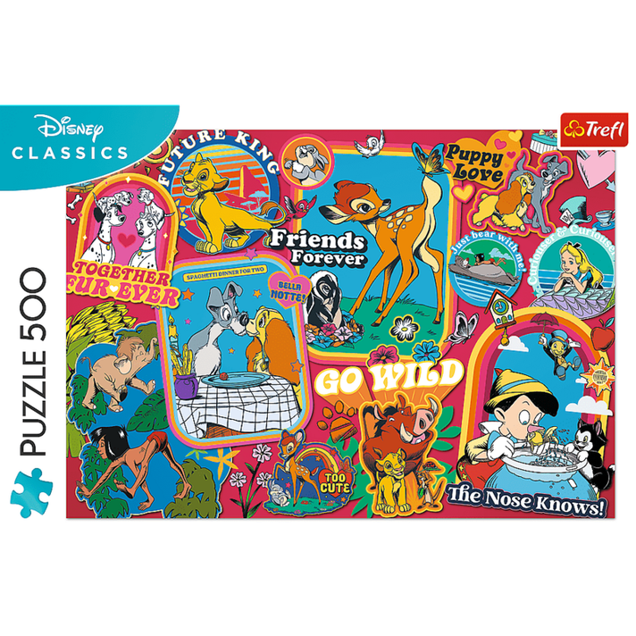 TREFL -  Puzzle 500 - Disney: De-a lungul anilor / Disney