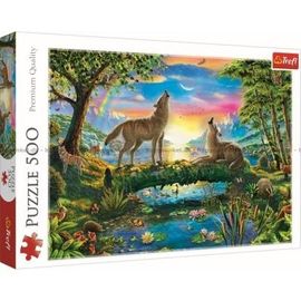 TREFL - Loveste puzzle-ul 500 Lupin natura