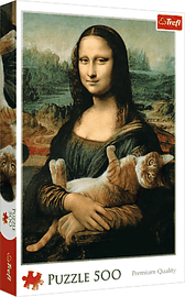 TREFL - Puzzle 500 - Mona Lisa ?i pisoiul