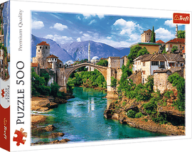 TREFL - Puzzle 500 - Pod vechi din Mostar, Bosnia ?i Her?egovina